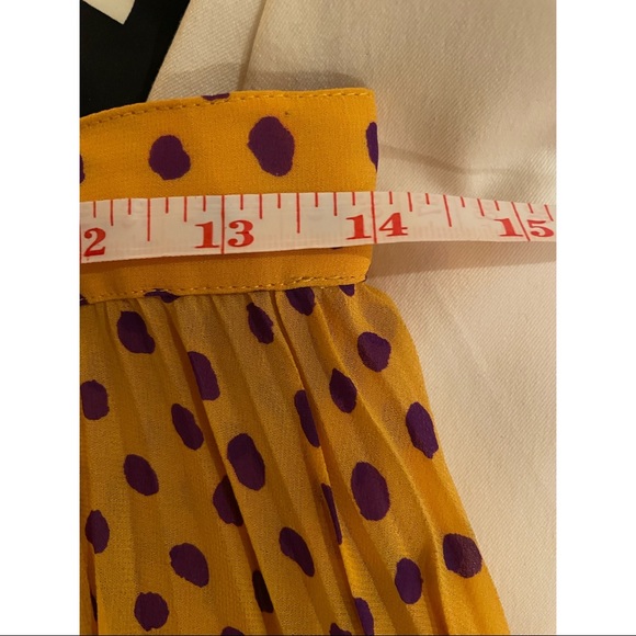 100% silk vintage Ungaro polka-dot skirt - Picture 4 of 4